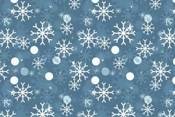 Wall Mural - christmas background with snowflakes