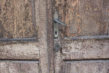 old wooden door