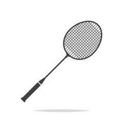 Poster - Badminton racket icon vector isolated