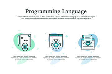 Programming Language Icon Concept