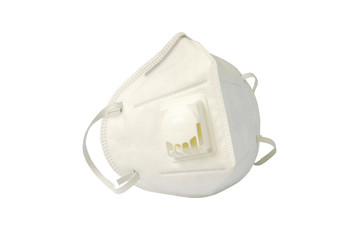 Dust mask size PM 2.5 on white background.(with Clipping Path).