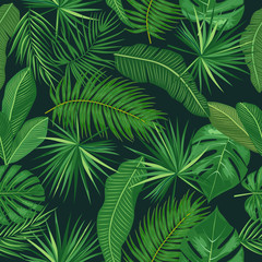  Tropical vector seamless pattern