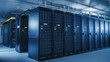 © Gorodenkoff - Shot of Modern Data Center With Multiple Rows of Operational Server Racks. Modern High-Tech Database Super Computer Clean Room.