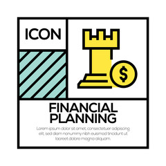 Wall Mural - FINANCIAL PLANNING ICON CONCEPT