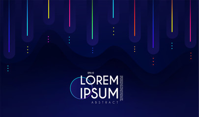 Wall Mural - minimal geometric motion design. dynamic space. abstract colorful background.