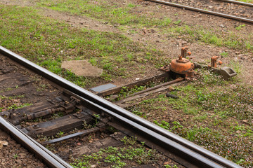 Desvio de trilhos Ferrovia Trens