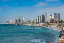 Cityscape Of Tel Aviv Taken From Jaffa, Tel Aviv-Yafo, Israel