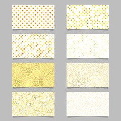 Wall Mural - abstract dot pattern card background template set - vector graphic design
