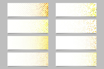 Wall Mural - abstract circle pattern banner background set - modern vector advertisement template designs
