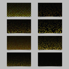 Wall Mural - abstract circle pattern mosaic card background template set - vector graphic design