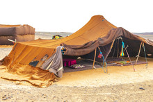 Bedouin Tent In The Sahara Desert, Morocco.