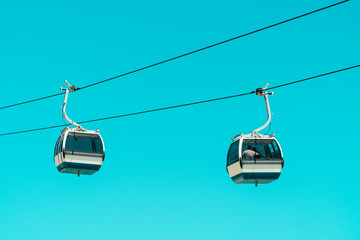 Cable Cars In Lisbon, Portugal