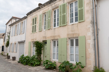 Wall Mural - Old Houses in st martin ile de re france