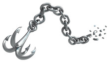 Hook Anchor Chain Broken Metal