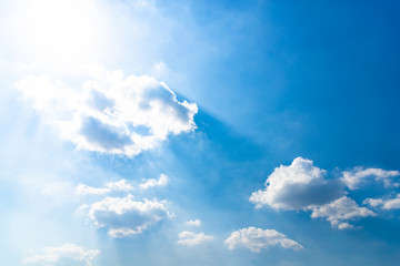 Wall Mural - blue sky background with clouds.