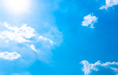 Wall Mural - blue sky background with clouds.