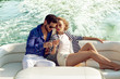 © ASjack - Sexy couple on the luxury yacht,  sail