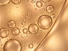 Golden Metal Bubbles Abstract Decoration