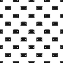 Canvas Print - Car battery pattern seamless vector repeat geometric for any web design