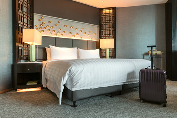 inter view of luxury hotel room