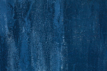 Old dark blue textures wall background. Perfect background with space.