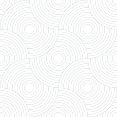 Poster - Abstract retro pattern of geometric shapes. Neutral  mosaic backdrop. Geometric wave of circles  background, vector