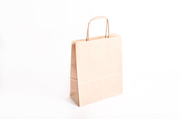  Paper bag on white background, isolated