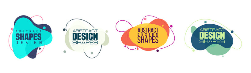 vector illustration abstract shape. colorful creative frames for advertising text,