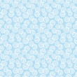 © Sonyara - Blue abstract microorganisms seamless pattern. Rester illustration.