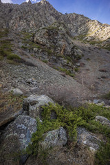 Poster - trekking through caucasus mountains