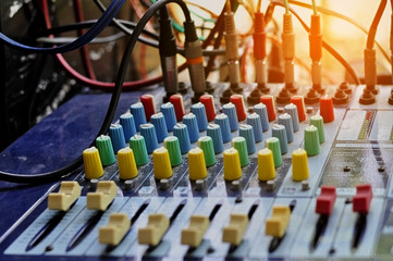 mixing console