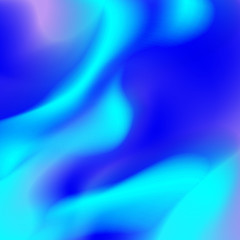 Fototapete - Abstract Blue Background with Dynamic Flow. Vector Colorful Fluid Texture