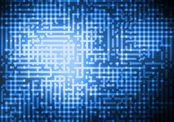 Poster - High-tech Technology Background Texture. Vector Blue Network Illustration