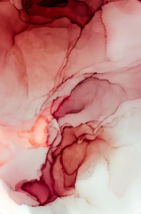  Alcohol ink sea texture. Contemporary art. Spots of oil paint. Abstract art background. Multicolored bright texture. Fragment of artwork. Modern art. Inspired by the sky, as well as steam and smoke.