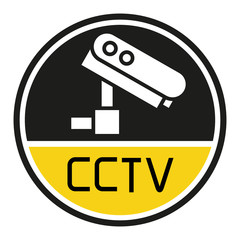 CCTV label sign