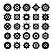 © bigpa - gear and cog icons set