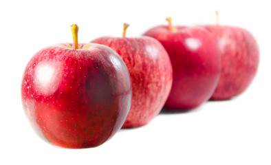 apples isolated on white background