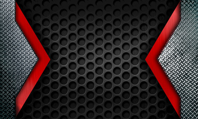 Modern metal framing background template