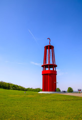 Industrial Monument, Geleucht, Safety Lamp, Moers, Germany, Panorama view