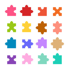 Sticker - Pixel puzzle set