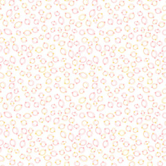 Fototapete - Simple circle shapes background. Vector geometric abstract seamless pattern.