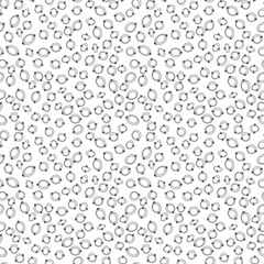 Fototapete - Simple circle shapes background. Vector geometric abstract seamless pattern.