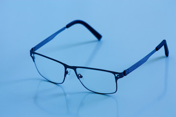 glasses on a white background