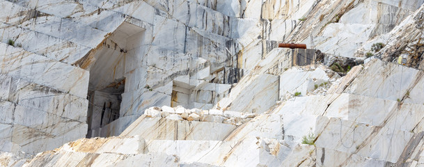 Carrara marble mine in Italy