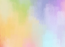 Rainbow Pastel  Beautiful Color Matching Paint Like Illustration Abstract Background With Pencil Color Or Chalk Texture