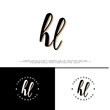 © ARTLERY DESIGN - H L HL initial name vintage logo vector