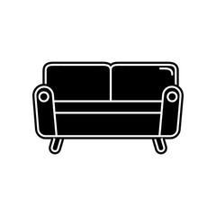 Wall Mural - sofa  icon. Element of household for mobile concept and web apps icon. Glyph, flat icon for website design and development, app development