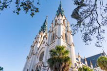 Cathedral Of St John The Baptist In Savannah, Georgia