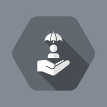 Account Protection Concept - Minimal Vector Icon