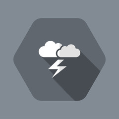 Wall Mural - Clouds and lightning.
